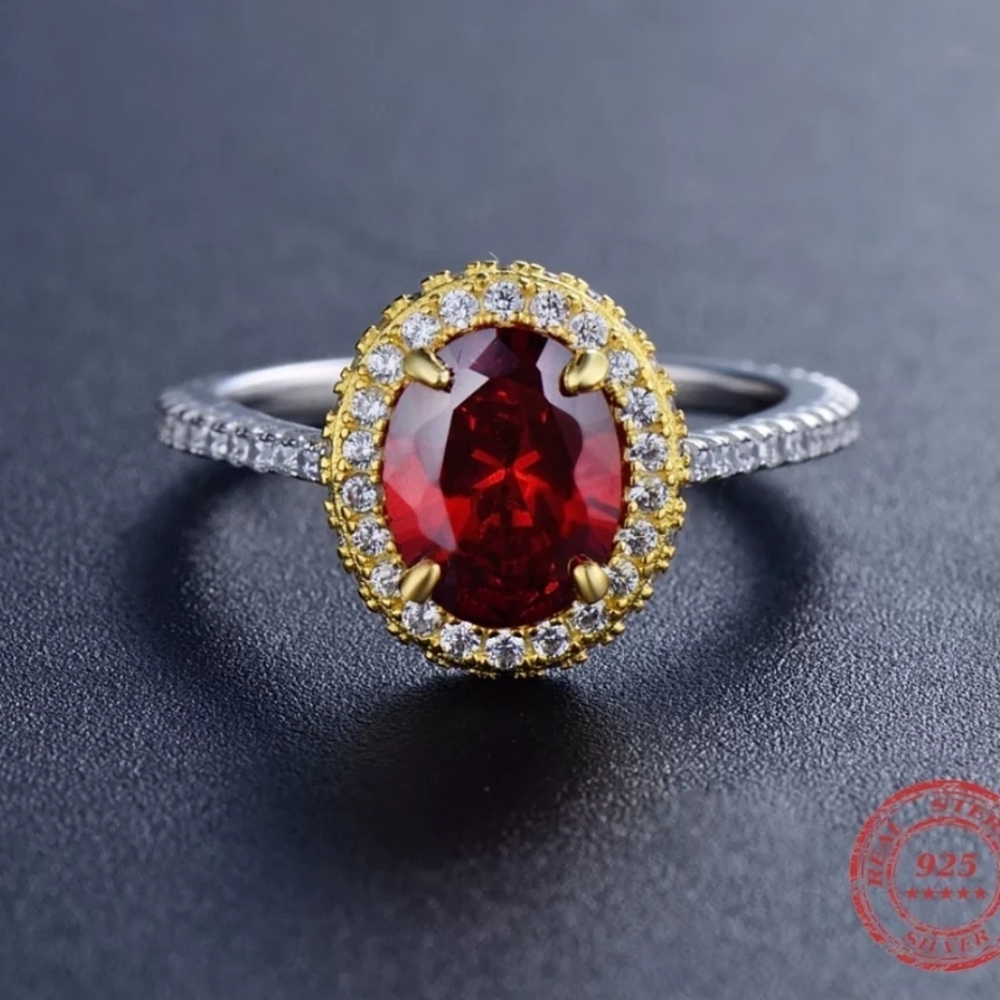 HOST PICK 🤩Classic Raised Gemstone Ring. S8 - Picture 5 of 6